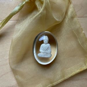 NEW Buddha Trinket Stone; Pocket Lucky Buddha